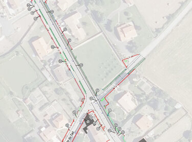 Levé topographique Plan de Corps de Rue 1
